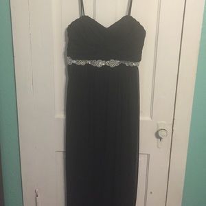 GORGEOUS Strapless Black David's Bridal gown!