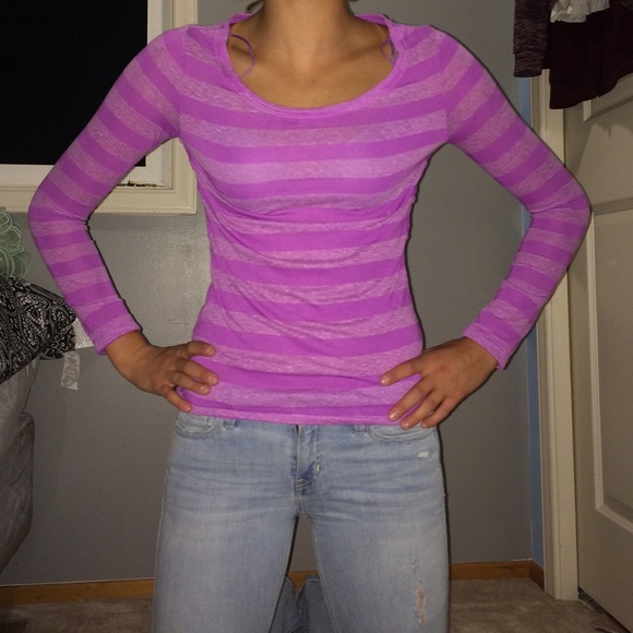 Purple Long sleeved Shirt