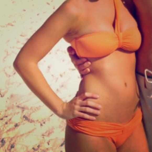 Victoria's Secret orange single strap bikini