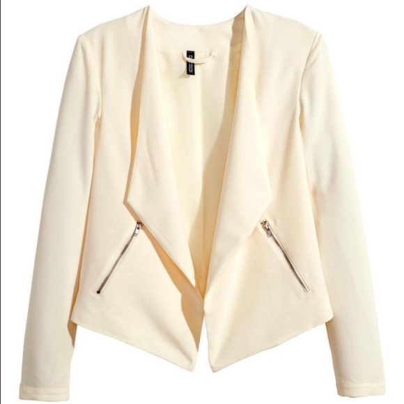 H&m crepe blazer in cream!