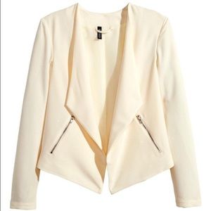 H&m crepe blazer in cream!