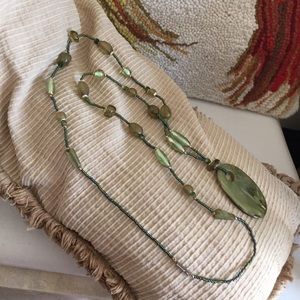 Gently designed green necklace