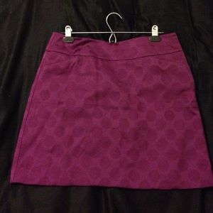 Gorgeous Ann Taylor plum mini skirt.