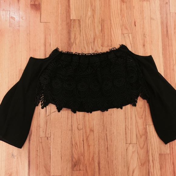 LF lace off shoulder top