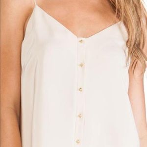 NWOT Amanda Uprichard cream linen dress