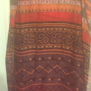 Gorgeous LONG tribal print scarf