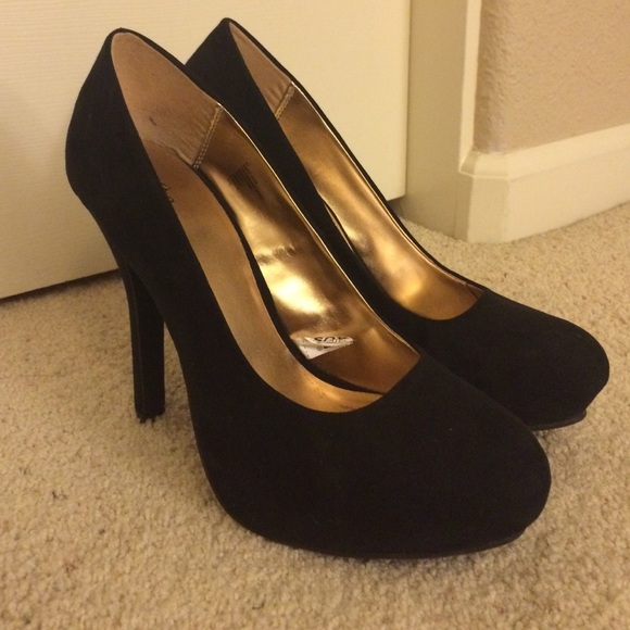 Black Suede Heels