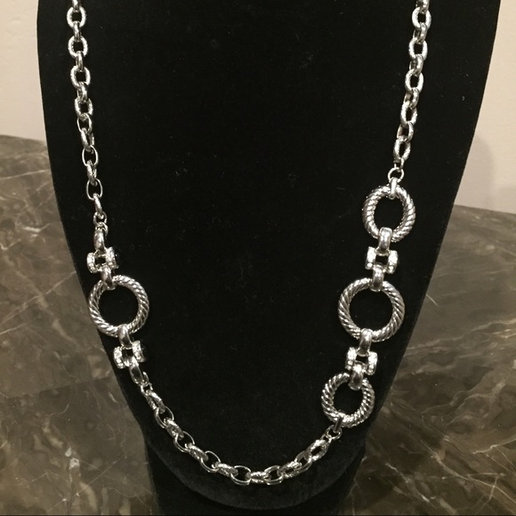 18" Silver Plates Necklace