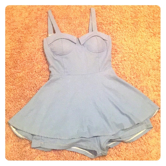 Top shop one of a kind pin up blue dress. 💙