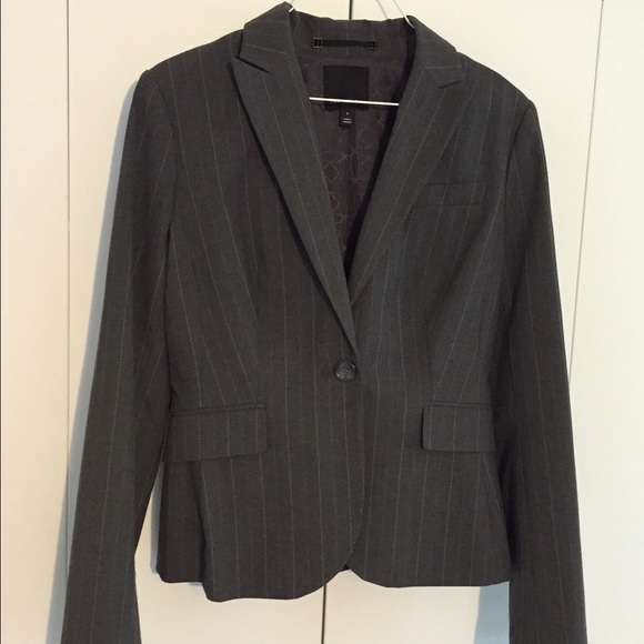 Limited Blazer gray with white pin stripes