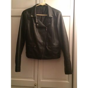 ✨Black Vegan Leather Jacket👽