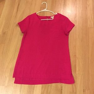 Jcrew Factory silky hot pink top