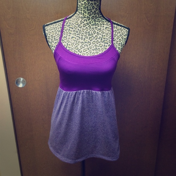 CHAMPION - women's purple fitness tank.