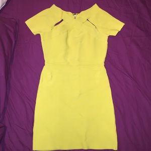 BCBG yellow dress