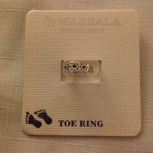 Toe ring, sterling silver