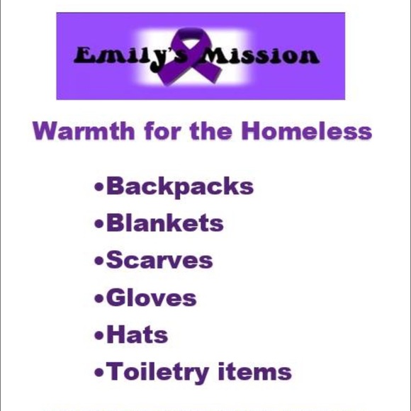 Help give the homeless warmth this winter! 💜💜