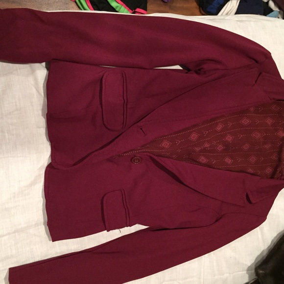 Maroon blazer