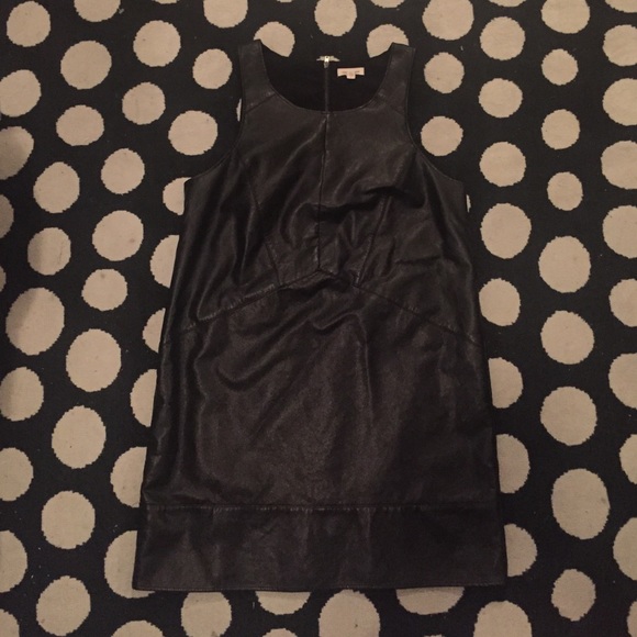 Silence & Noise Leather Shift Dress