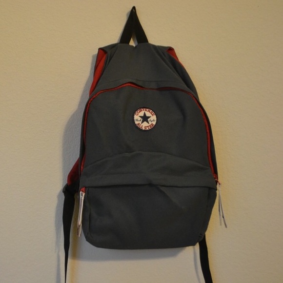 Converse All-Star Grey and Red Backpack