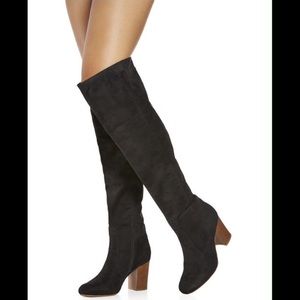 Black over the knee boots