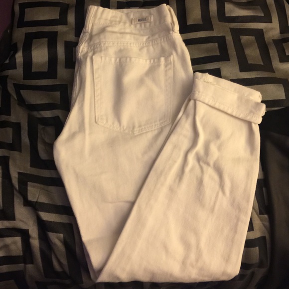 High Waisted White jeans