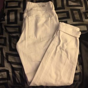 High Waisted White jeans