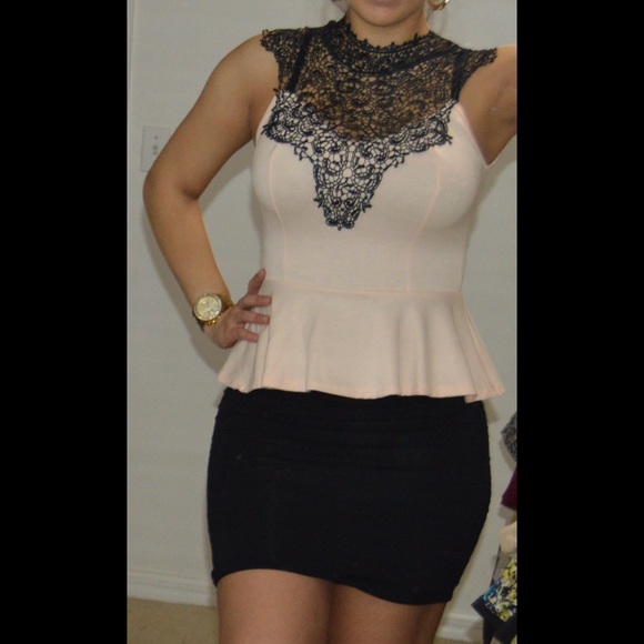 Small peplum top