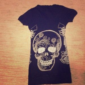 Crash and Burn Rhinestone Top