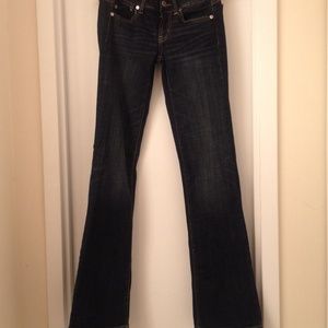 Dark blue boyfriend jeans size 00 long