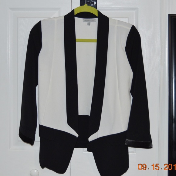 Small black and white blazer