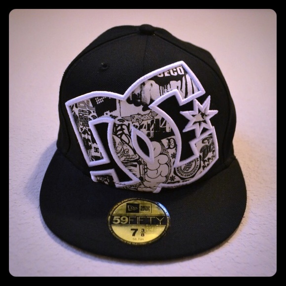 Black DC FlexFit Hat New Era