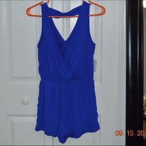 Small royal blue romper