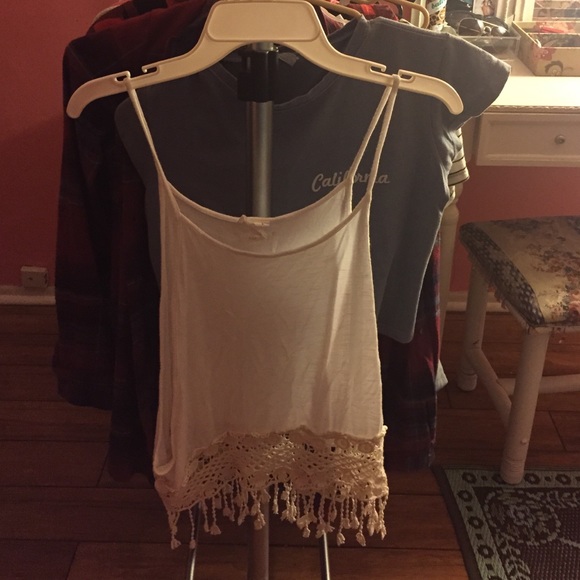 White top with fringe at the end :-)