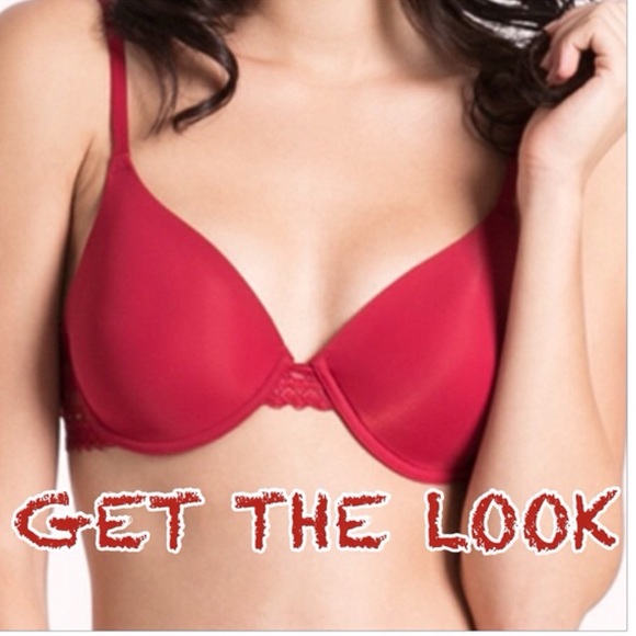 NWT 34C RED PUSH UP BRA - Picture 1 of 4