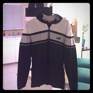 Puma sweat jacket black/white/gray