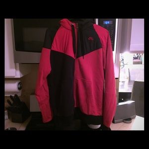 Nike Air sweater: black/red