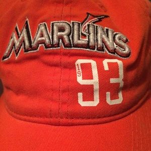 Orange Marlins hat