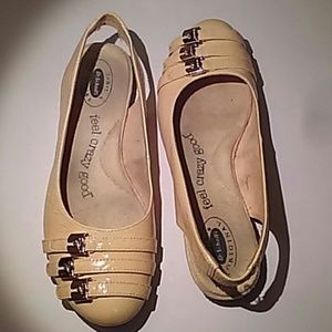 Dr. Scholl's Yellow slingback flats.
