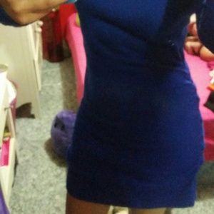 sexy blue dress