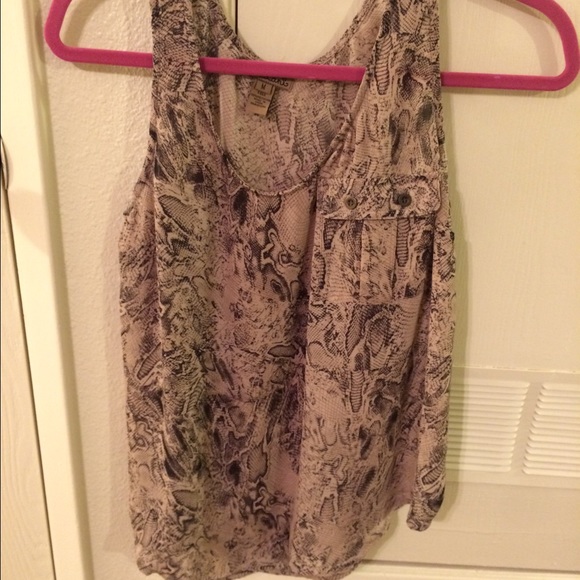 Subtle animal print top