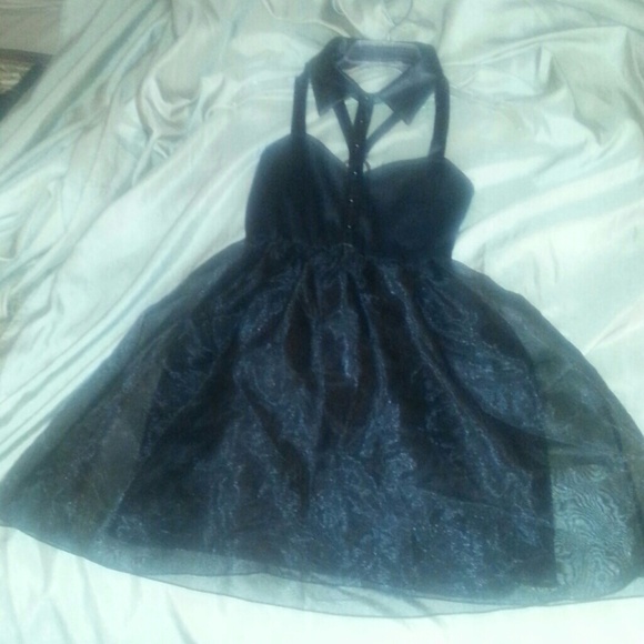 Rhapsodielle Black Cutout Dress