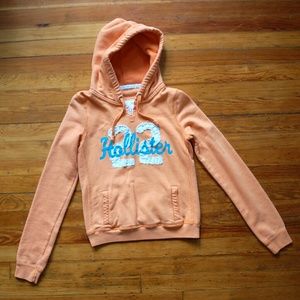 Hollister Orange Hoodie Sweater M