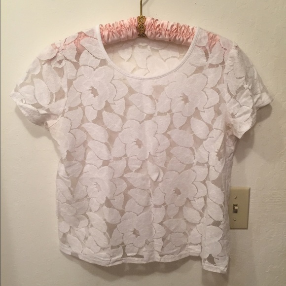 White see through shirt