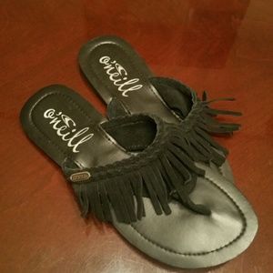 O'Neill fringe  sandles