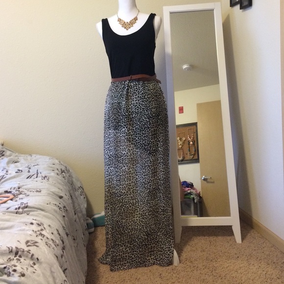 Chiffon Leopard Dress