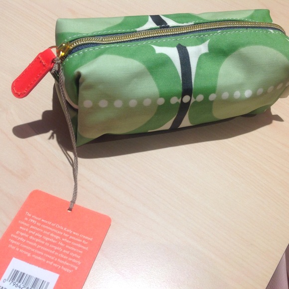 Orla Kiely Garden Green Flower Cosmetic Organizer