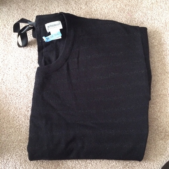 Maternity sweater, black, medium - Picture 3 of 3