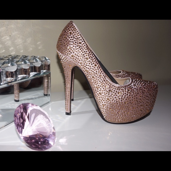 Princess heels with rhinestones