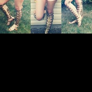 Gladiator sandals and winter hats for trade