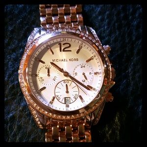 Rose gold watch